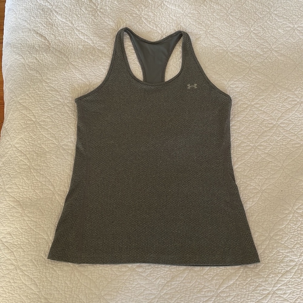 Charcoal Grey Under Armour Tank Top - Small